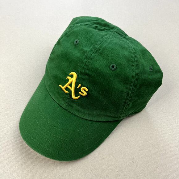 Nike Oakland Athletics Hat Cap Strapback Womens Green Swoosh Logo Baseball MLB - Picture 1 of 8